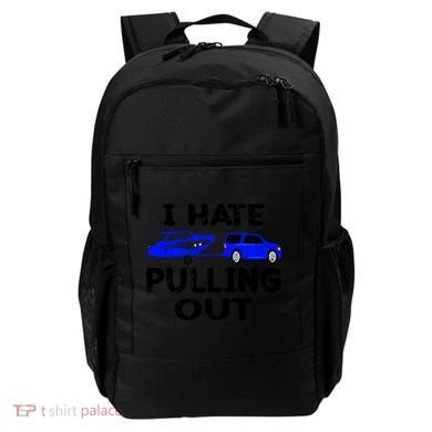 I Hate Pulling Out Retro Boating Boat Captain Gift Backpack