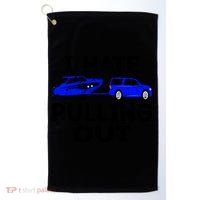 I Hate Pulling Out Retro Boating Boat Captain Gift Golf Towel thumb 0