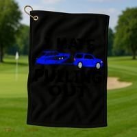 I Hate Pulling Out Retro Boating Boat Captain Gift Golf Towel thumb 1