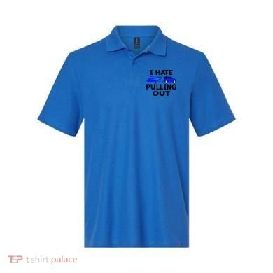 I Hate Pulling Out Retro Boating Boat Captain Gift Polo