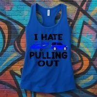 I Hate Pulling Out Retro Boating Boat Captain Gift Women's Tank Top thumb 3