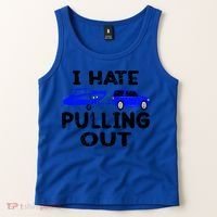 I Hate Pulling Out Retro Boating Boat Captain Gift Tank Top thumb 2