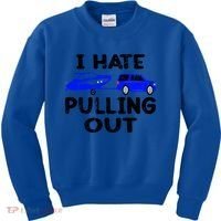 I Hate Pulling Out Retro Boating Boat Captain Gift Kids Sweatshirt thumb 0