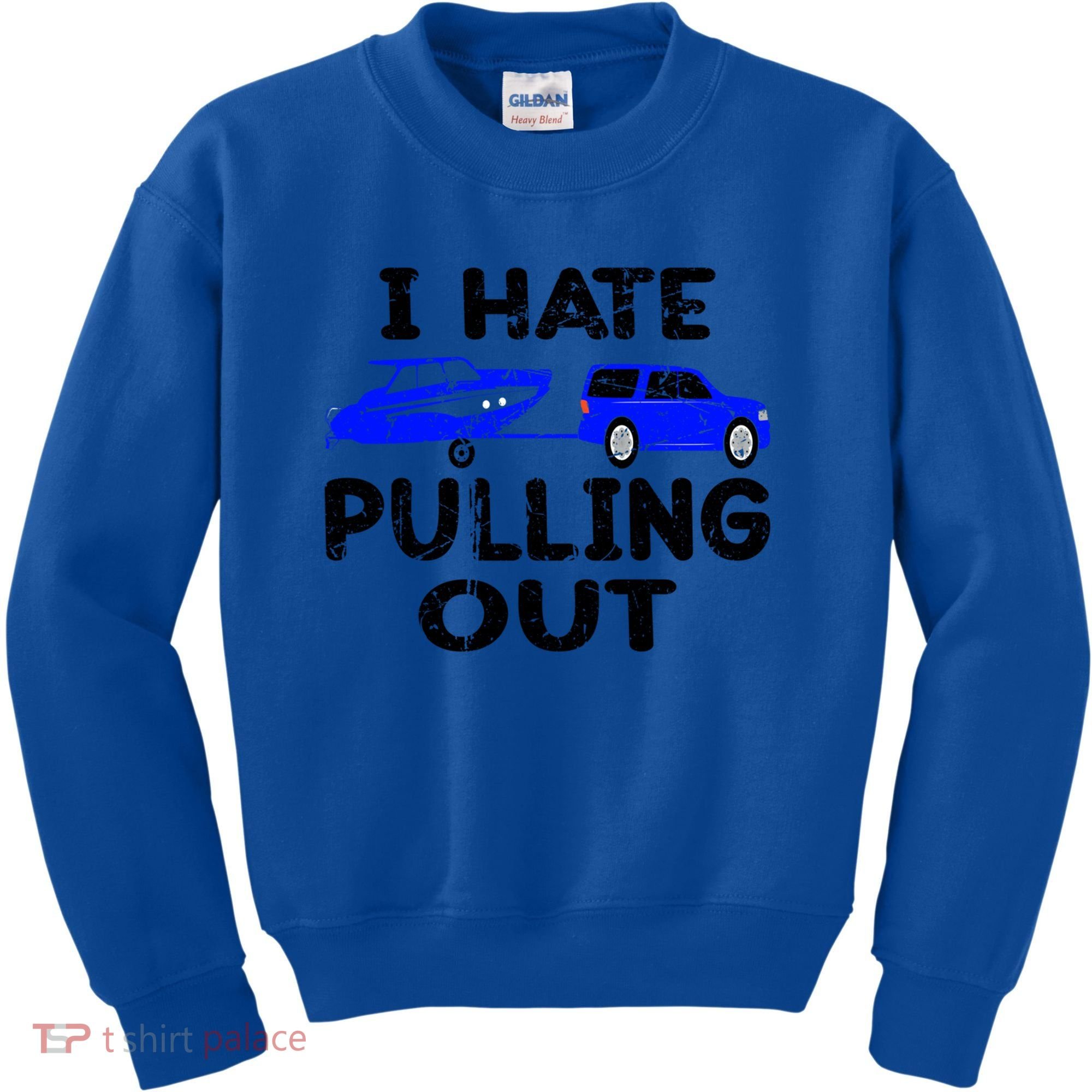 I Hate Pulling Out Retro Boating Boat Captain Gift Kids Sweatshirt