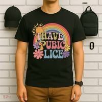 I Have Pubic Lice Funny Retro Offensive Inappropriate Meme T-Shirt thumb 6