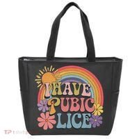 I Have Pubic Lice Funny Retro Offensive Inappropriate Meme Tote Bag thumb 0