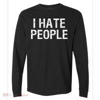 I HATE PEOPLE Comfort Colors Heavyweight Long Sleeve T-Shirt thumb 0