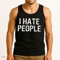 I HATE PEOPLE Tank Top thumb 3