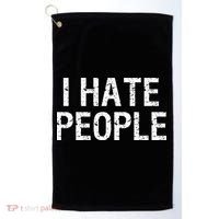I HATE PEOPLE Golf Towel thumb 0