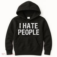 I HATE PEOPLE Kids Hoodie thumb 0