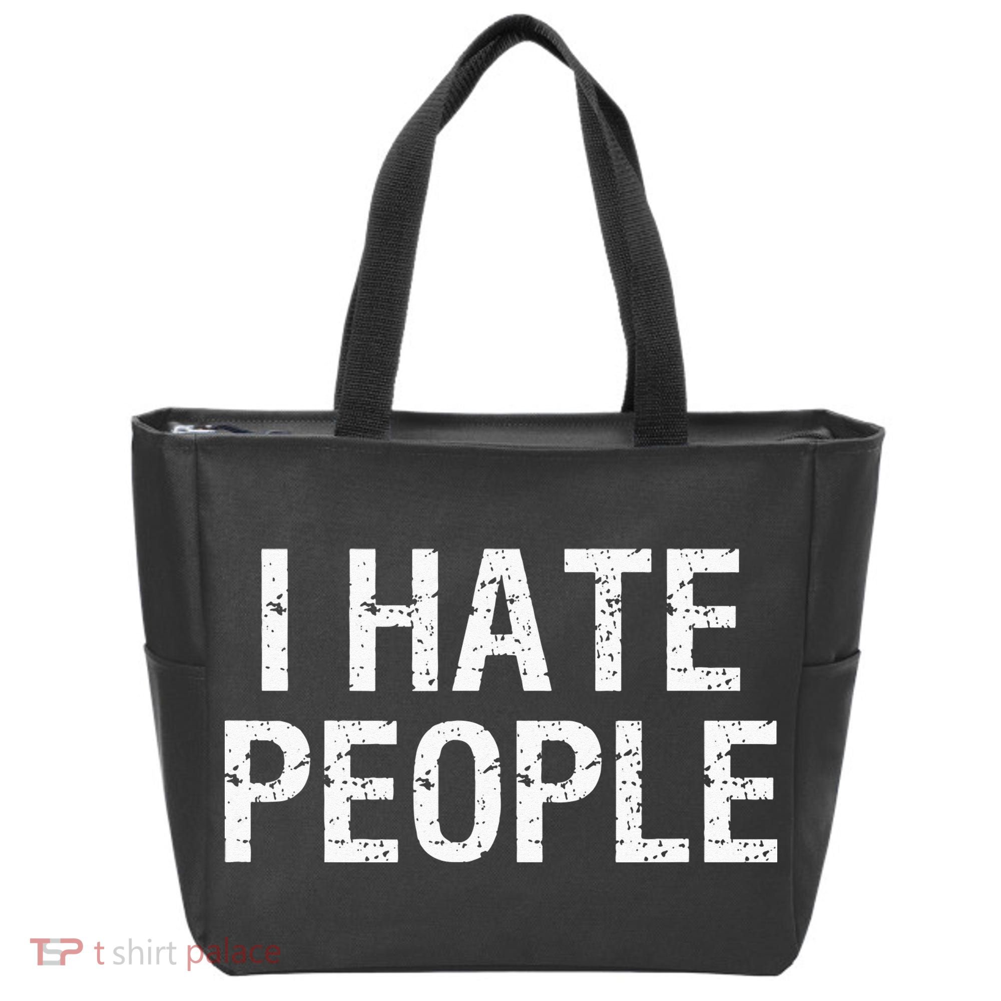I HATE PEOPLE Tote Bag