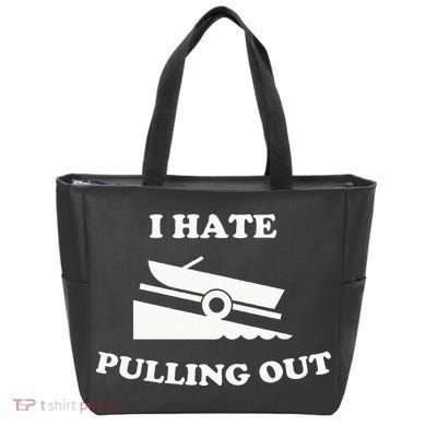 I hate pulling out fishing boating boat launch boat ramp Tote Bag
