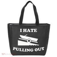 I hate pulling out fishing boating boat launch boat ramp Tote Bag thumb 0