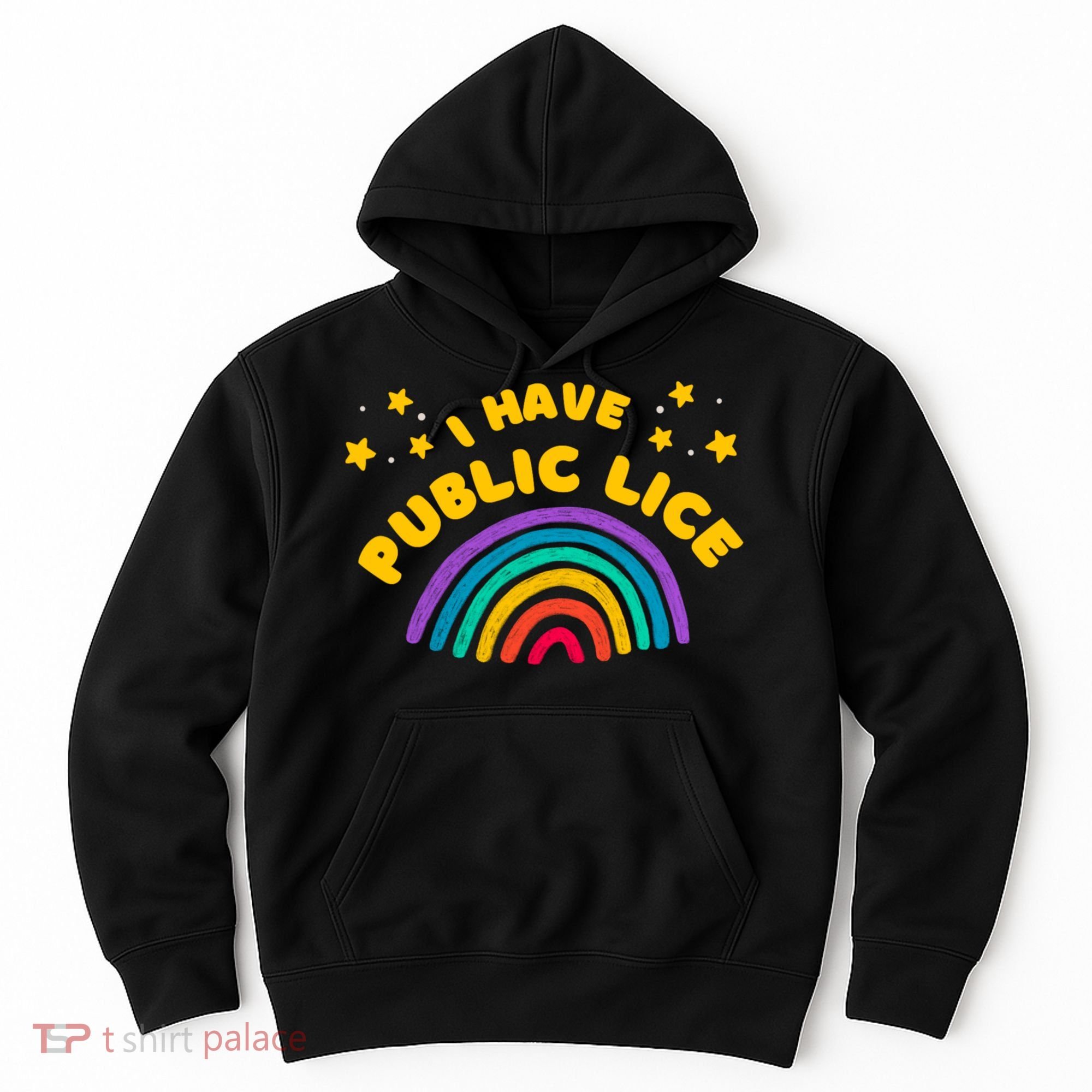 I Have Pubic Lice Funny Retro Offensive Inappropriate Meme Hoodie