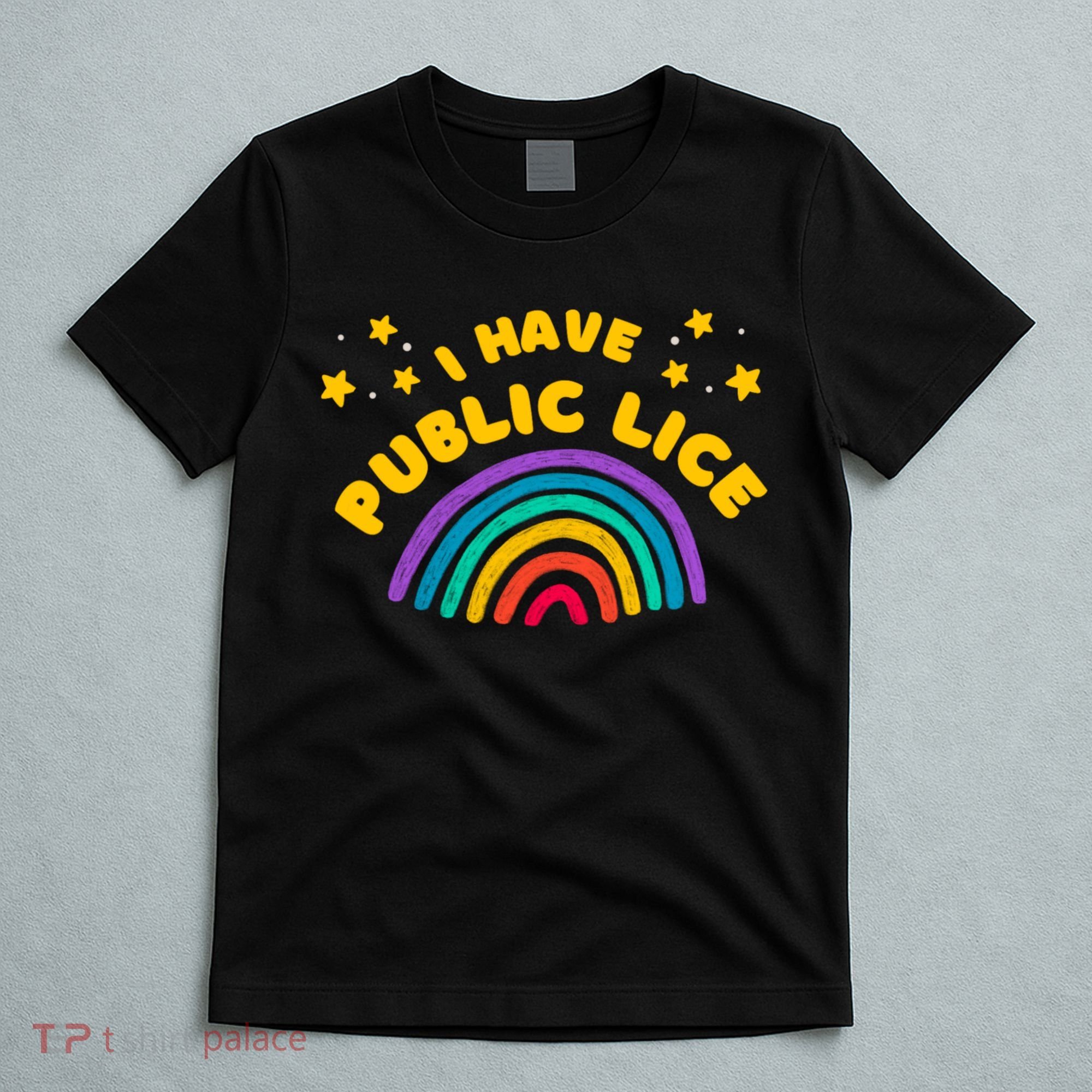 I Have Pubic Lice Funny Retro Offensive Inappropriate Meme T-Shirt