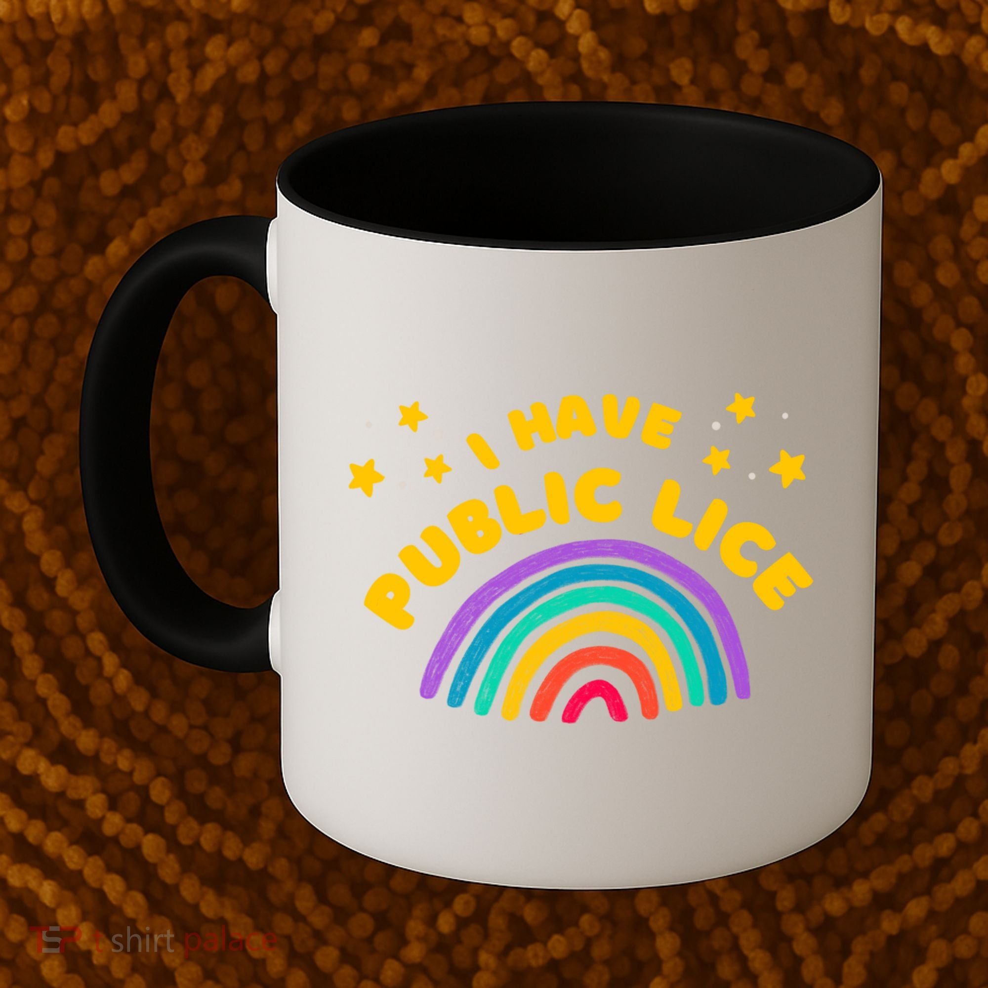 I Have Pubic Lice Funny Retro Offensive Inappropriate Meme Coffee Mug