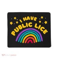 I Have Pubic Lice Funny Retro Offensive Inappropriate Meme Mousepad thumb 0