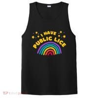 I Have Pubic Lice Funny Retro Offensive Inappropriate Meme PosiCharge Competitor Tank thumb 0