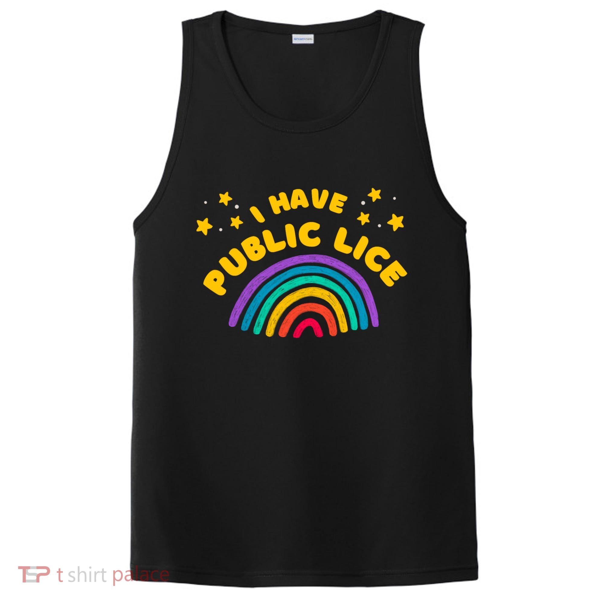 I Have Pubic Lice Funny Retro Offensive Inappropriate Meme PosiCharge Competitor Tank