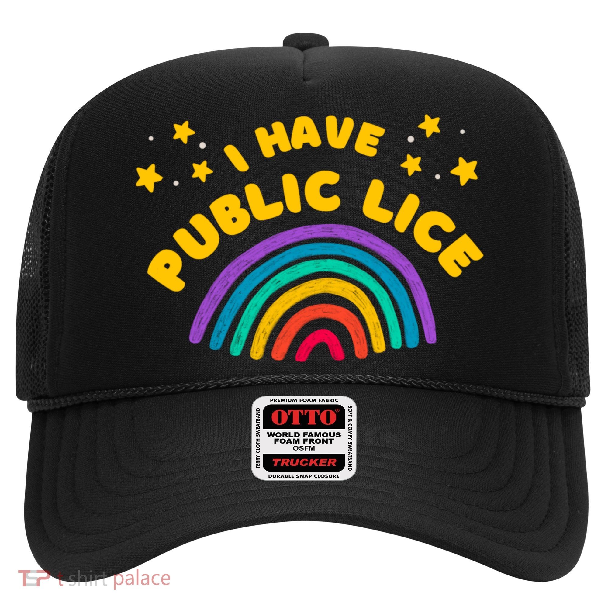 I Have Pubic Lice Funny Retro Offensive Inappropriate Meme Hat