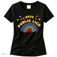 I Have Pubic Lice Funny Retro Offensive Inappropriate Meme Women's T-Shirt thumb 0