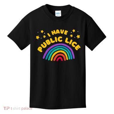 I Have Pubic Lice Funny Retro Offensive Inappropriate Meme Kids T-Shirt