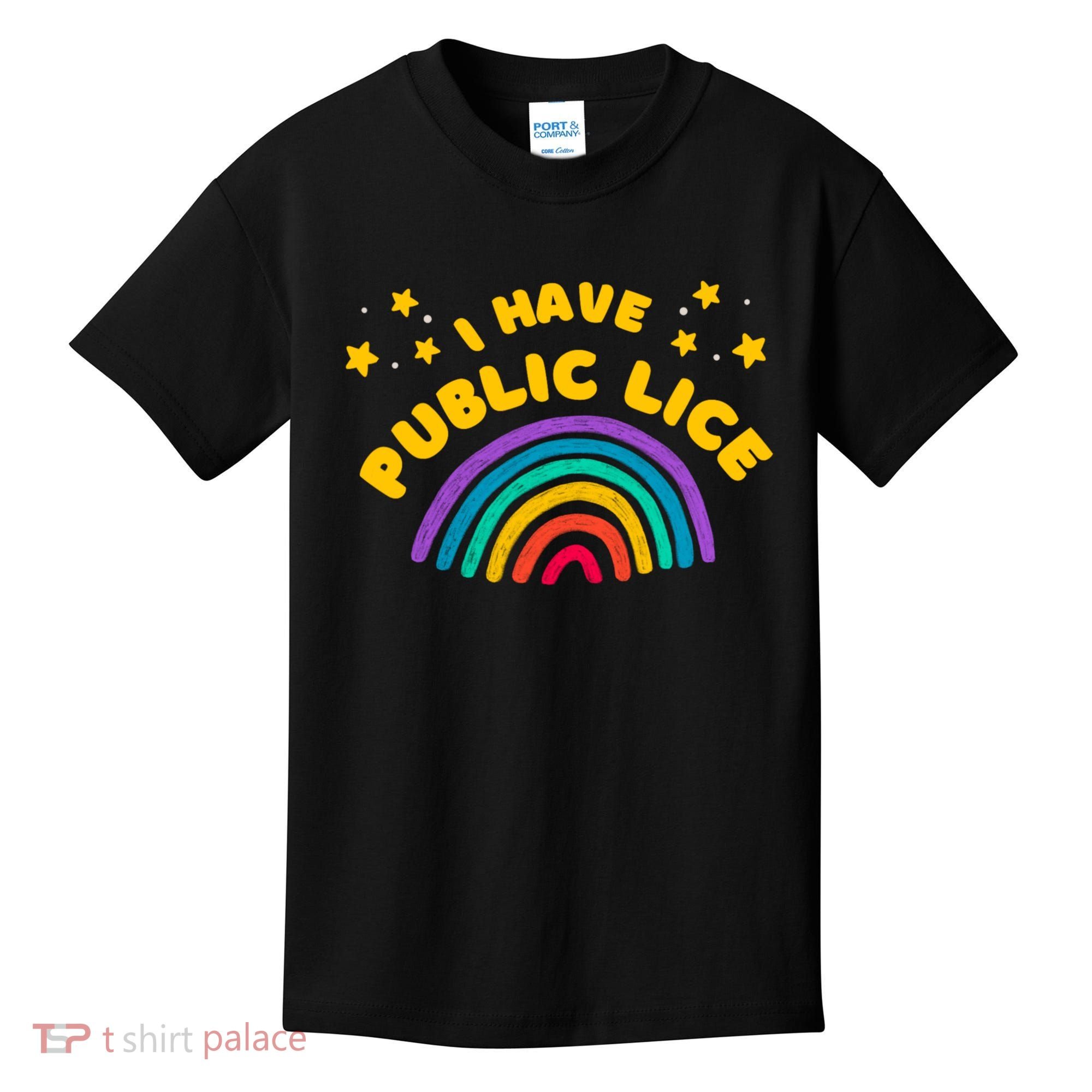 I Have Pubic Lice Funny Retro Offensive Inappropriate Meme Kids T-Shirt