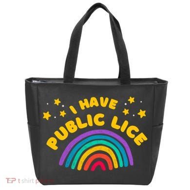 I Have Pubic Lice Funny Retro Offensive Inappropriate Meme Tote Bag