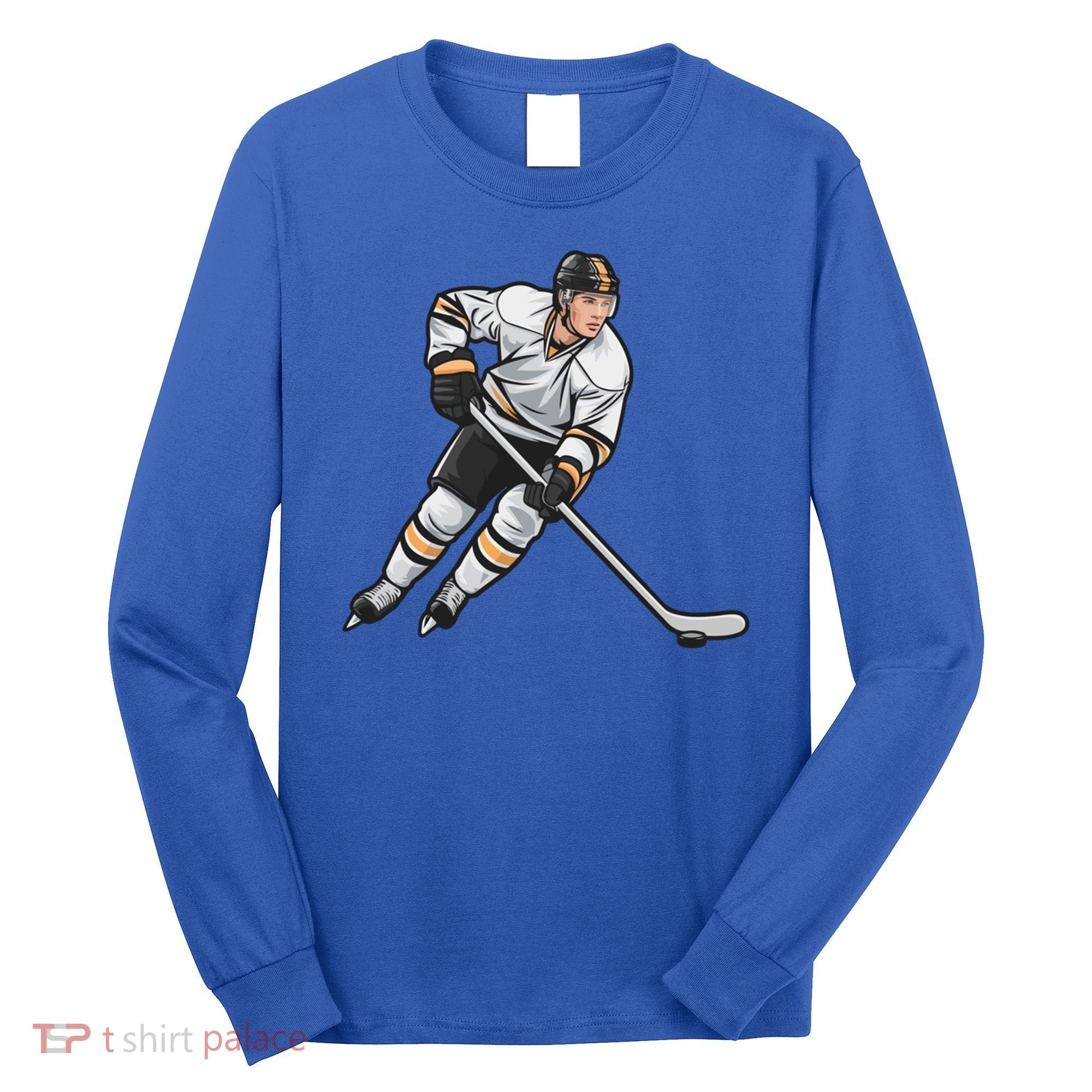 Ice Hockey Player Game Day Gift Dults Cute Gift Long Sleeve Shirt
