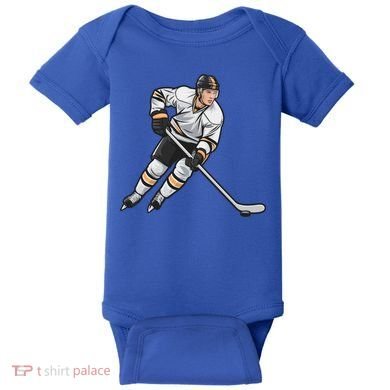 Ice Hockey Player Game Day Gift Dults Cute Gift Baby Bodysuit