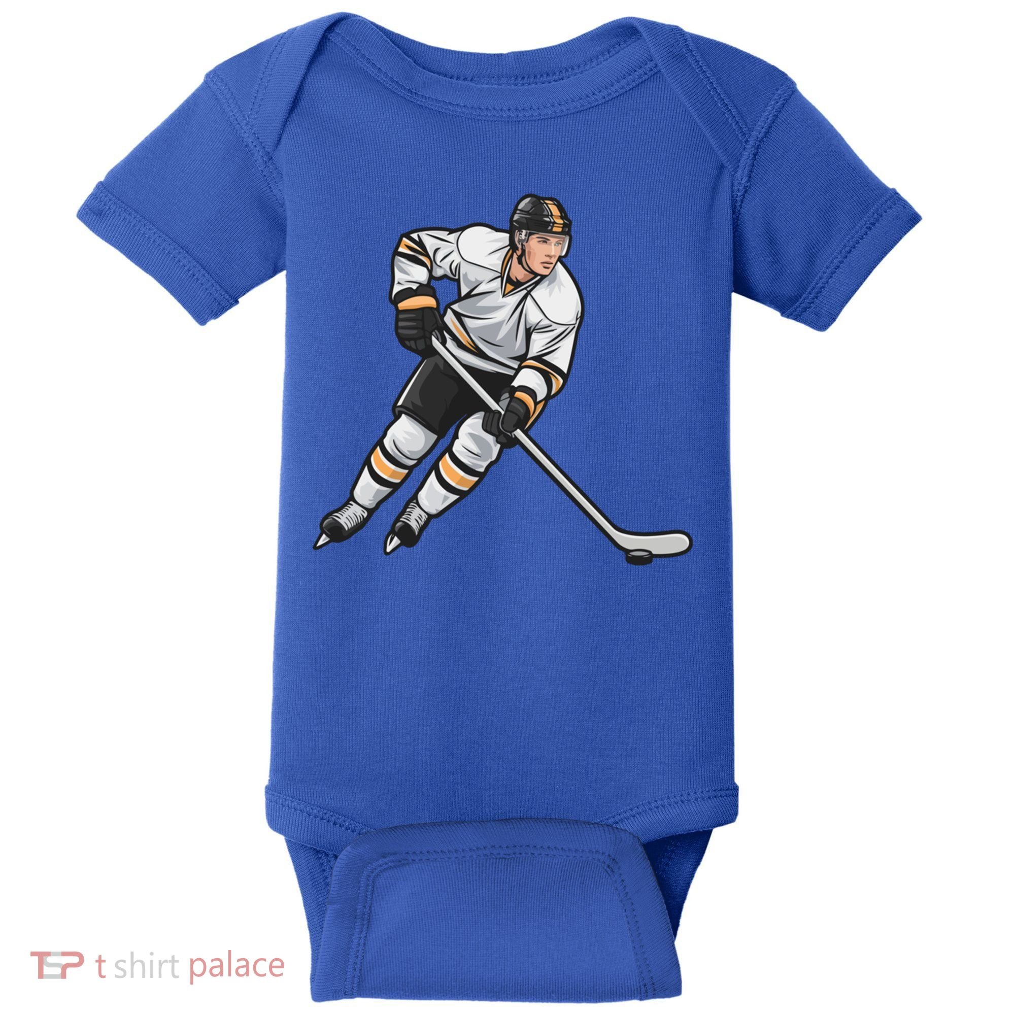 Ice Hockey Player Game Day Gift Dults Cute Gift Baby Bodysuit