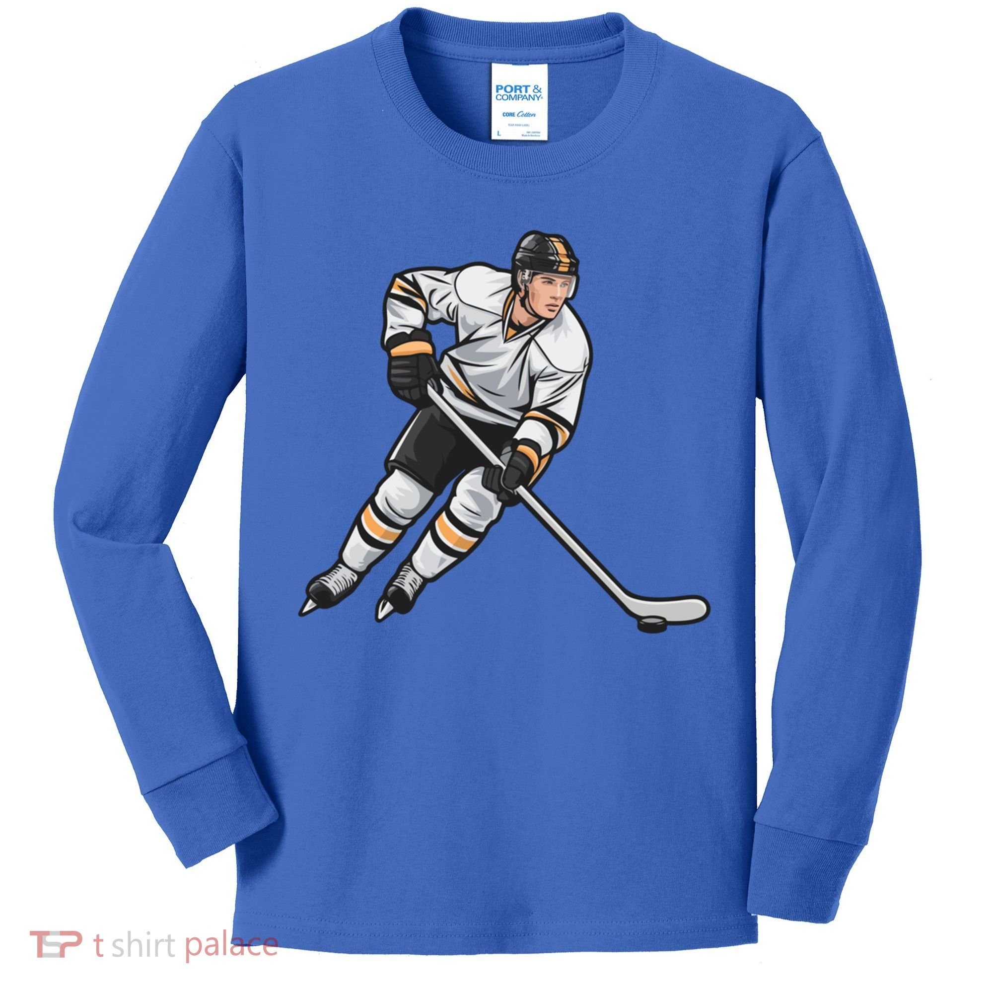 Ice Hockey Player Game Day Gift Dults Cute Gift Kids Long Sleeve Shirt