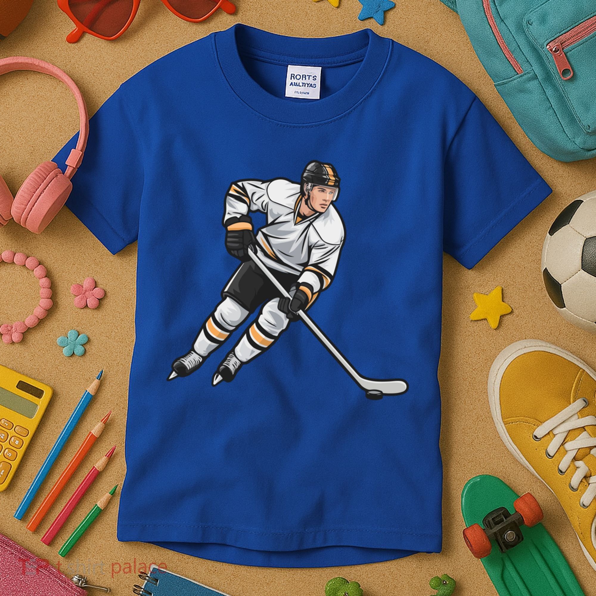 Ice Hockey Player Game Day Gift Dults Cute Gift Kids T-Shirt