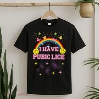 I Have Pubic Lice Funny Retro Offensive Inappropriate Meme T-Shirt thumb 2