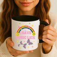 I Have Pubic Lice Funny Retro Offensive Inappropriate Meme Coffee Mug thumb 3