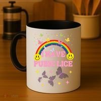 I Have Pubic Lice Funny Retro Offensive Inappropriate Meme Coffee Mug thumb 4