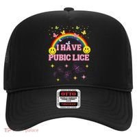 I Have Pubic Lice Funny Retro Offensive Inappropriate Meme Hat thumb 0