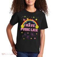 I Have Pubic Lice Funny Retro Offensive Inappropriate Meme Kids T-Shirt thumb 2