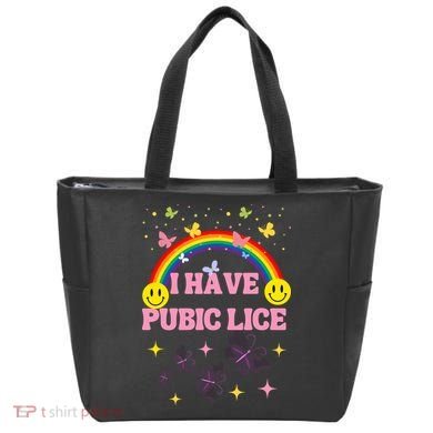 I Have Pubic Lice Funny Retro Offensive Inappropriate Meme Tote Bag