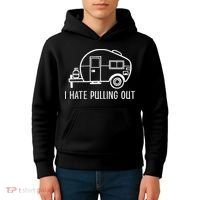 I Hate Pulling Out Boating Boat Captain Kids Hoodie thumb 4
