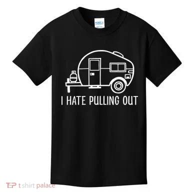 I Hate Pulling Out Boating Boat Captain Kids T-Shirt