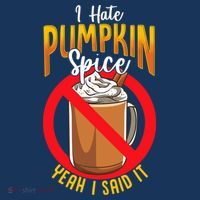 I Hate Pumpkin Spice Anti Pumpkin Spice Latte Coffee Funny Coaster thumb 2