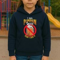 I Hate Pumpkin Spice Anti Pumpkin Spice Latte Coffee Funny Kids Hoodie thumb 3
