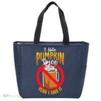 I Hate Pumpkin Spice Anti Pumpkin Spice Latte Coffee Funny Tote Bag thumb 0