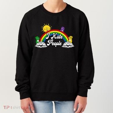 I Hate People Rainbow Printed Women's Sweatshirt