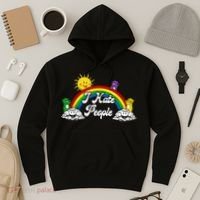 I Hate People Rainbow Printed Hoodie thumb 3