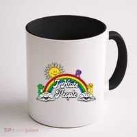 I Hate People Rainbow Printed Coffee Mug thumb 1
