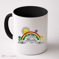 I Hate People Rainbow Printed Coffee Mug thumb 0
