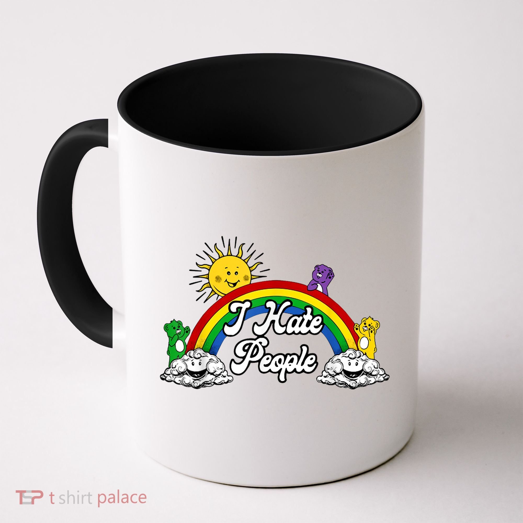 I Hate People Rainbow Printed Coffee Mug