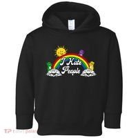 I Hate People Rainbow Printed Toddler Hoodie thumb 0